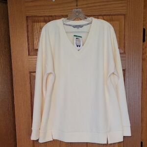 Marc New York Ivory V-Neck Top